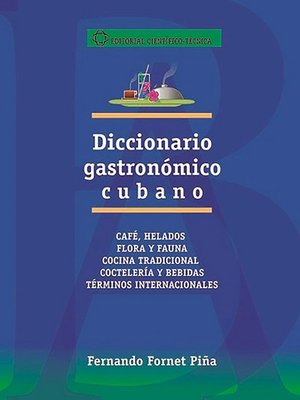 cover image of Diccionario gastronómico cubano